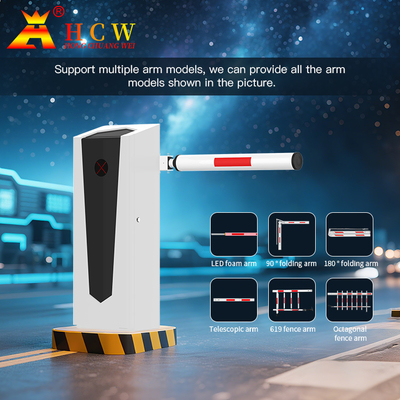 HCW Road Pole Barrier Gate Adjustable Intelligent Parking Lot Access Control Anti Smashing 