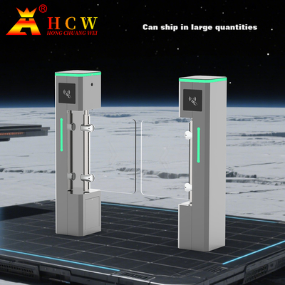 HCW Swing Turnstile Gate With Biometric Speed Barrier Double Channel For Pedestrian Access