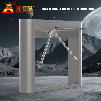 HCW Durable Barrier Turnstile Gate with 550mm Passage Width 100W Rated Power and 20~30 People/Minute Traffic Speed for Access Control