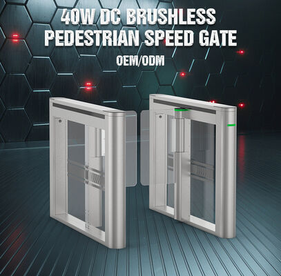 HCW Speed Gate Turnstile with 1-Second Operation 600-1000mm Channel Width and 5 Million Cycle Lifespan