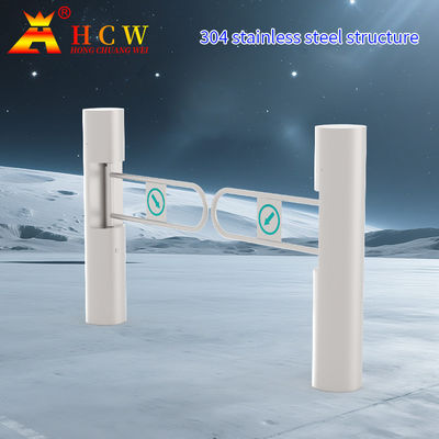 Smart Swing Barrier Turnstile Gate รองรับบาร์โค้ด ID / IC Card