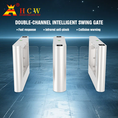 HCW อิเล็กทรอนิกส์แม่เหล็ก การควบคุม Swing Barrier Gate Turnstile สําหรับการควบคุมการเข้าถึง