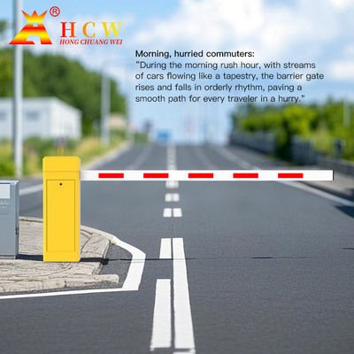 HCW ประตูรั้วไฟฟ้าอัจฉริยะ Smart Electric Fence Barrier Gate รีโมทคอนโทรล 125W เวลาเปิด 6-9 วินาที