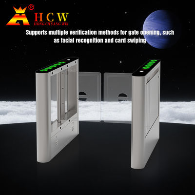 HCW Swing Barrier Tornstile Gate กันน้ํา อิเล็กทรอนิกส์ อัตโนมัติ ความปลอดภัยสูง สําหรับกีฬา