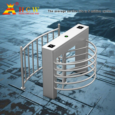 HCW Bidirectional Half Height Turnstile Gate Swipe Card  Access Control Device Waist-High Security For Gym