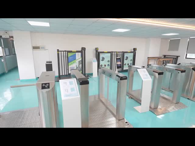 HCW Automatic Turnstile Gate with 600-900mm Channel Width 6-Pair Infrared Radiation และ 30-40 คน/นาที