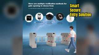 ประตูหมุนควบคุมการเข้าถึงอัจฉริยะรายการที่ปลอดภัย